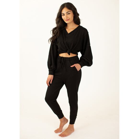 Joyfolie Mia Joy Women’s Luna Sweatpants in Black Size XS - Picture 1 of 5